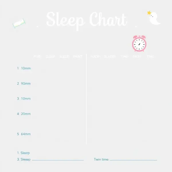 Printable Twin Sleep Chart
