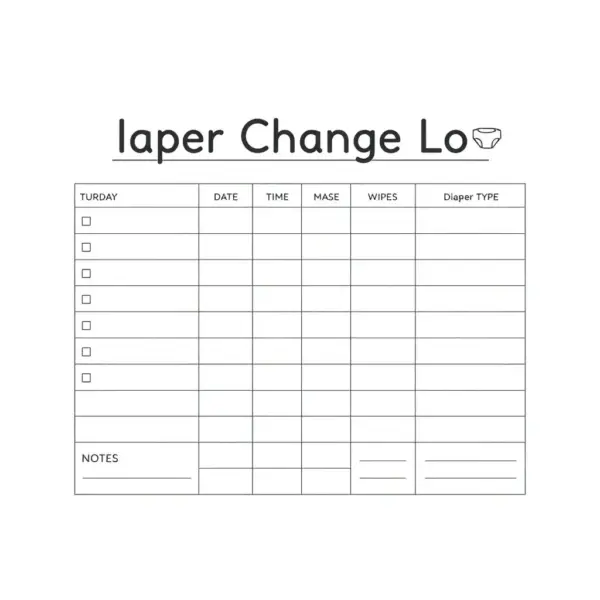 Twin Diaper Change Log