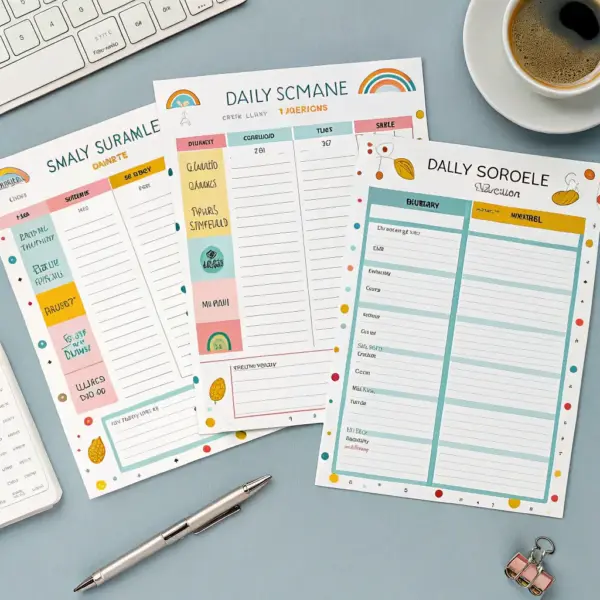 Twin Activity Schedule Template